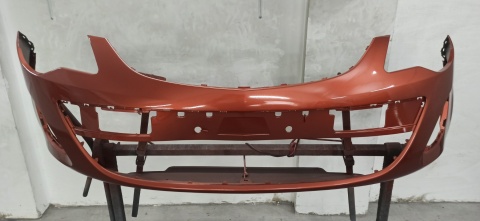 Opel Corsa D LIFT 11-14r zderzak przedni pomarańczowy Z50K