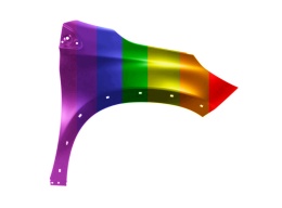 Peugeot 2008 I 16-19r błotnik prawy Każdy kolor