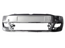 VW Polo 6R 6C 09-13r zderzak przedni srebrny LA7W