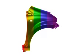 Toyota Aygo I (AB1) 05-14r błotnik prawy Każdy Kolor