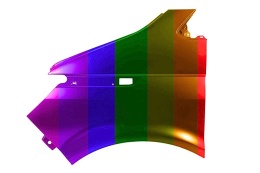 VW Transporter Multivan T6.1 2019- błotnik lewy srebrny LA7W