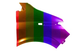 VW Transporter Multivan T6.1 2019r- błotnik prawy czarny LC9X