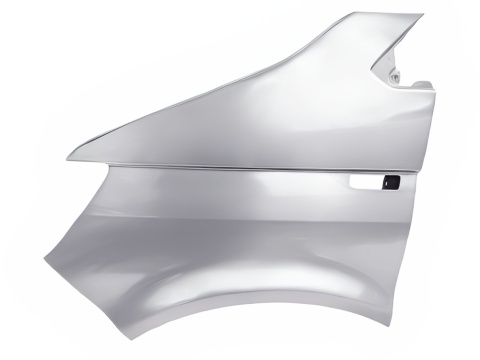 VW Transporter Multivan T6 15-19r błotnik lewy w kolorze srebrnym LA7W